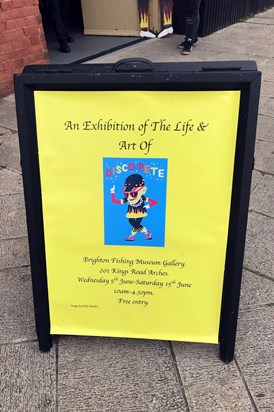 Exibition poster for the art of Pete Turner at the Brighton Fishing Museum Gallery, 15 July 2019