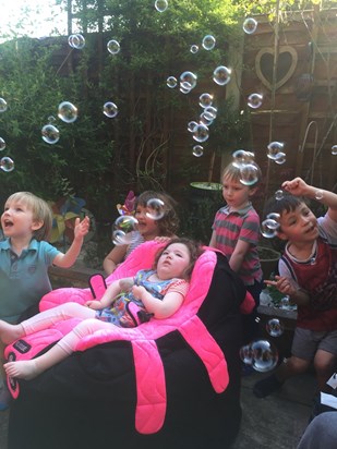 Always surrounded by bubbles of love xx 