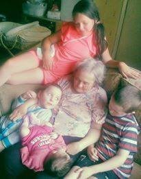 my favourite photo...with her grandchildren