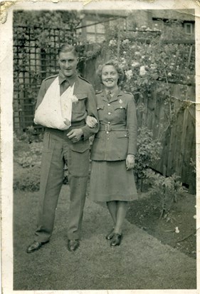 July 1943: Reg & Beryl's wedding day.