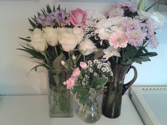 Love to Mum.   FLOWERS for your birthday. XXX