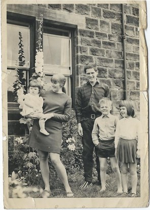Family at 21 Bridge Avenue, Otley 1968