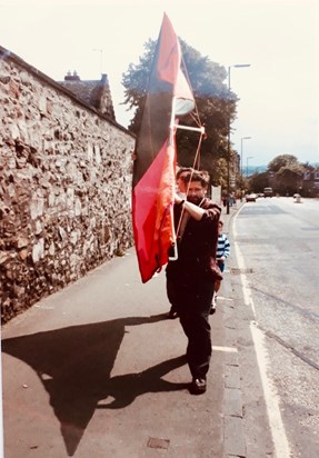 Kite flying on Arthurs’ Seat in the Summer of 1987