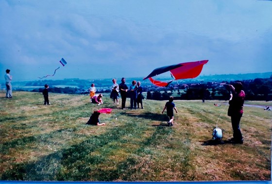 Kite flying on Arthurs’ Seat in the Summer of 1987