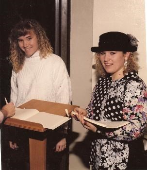 Renee & Sherry  @  Amy's sister Cindy Wedding 1989?