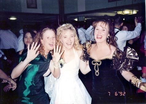 Donna, Renee and Amy at Prom 1