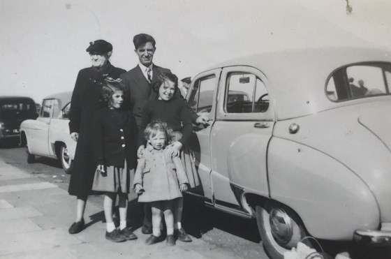 Grandma Kate, Dad, Leslie, Anglea and Michael circa 1958