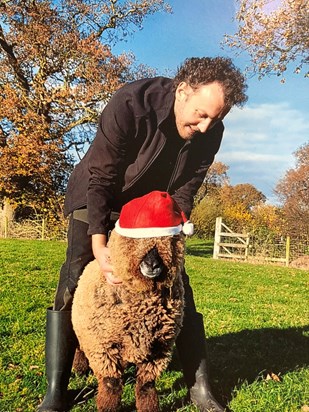 All last year’s lambs had names beginning with B - this is Mark with Bunty!