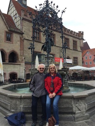 Then to Germany and Gottingen. In front of the Rathaus and Ganse Liesel.