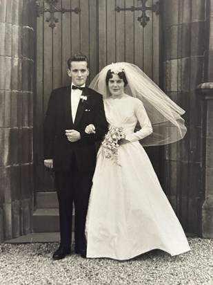 Granny and Granda on their wedding day. Together again ❤️