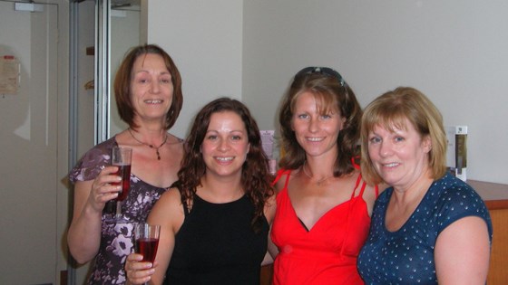 Beryl with Katie, Ronnie and Barbara, Australia 2007