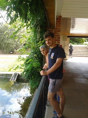 Trip to Wisley with her Dad, Sarah and Paul July 2015