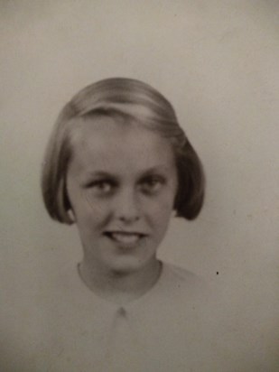 Our mum when she was 10