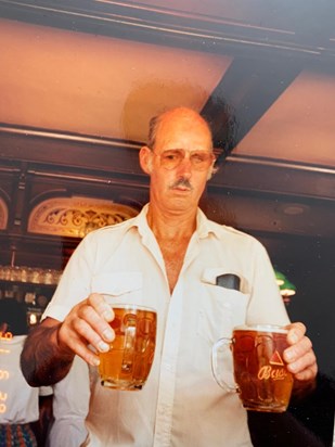 Roy - getting the pints in