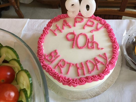 Mum's 90th Birthday Cake