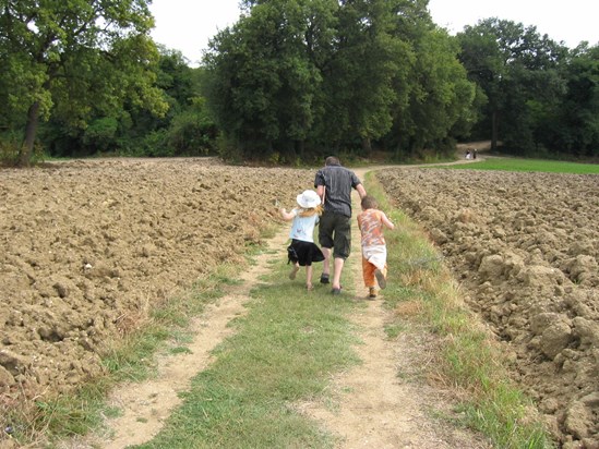 Running with Zoe and Max summer 2006