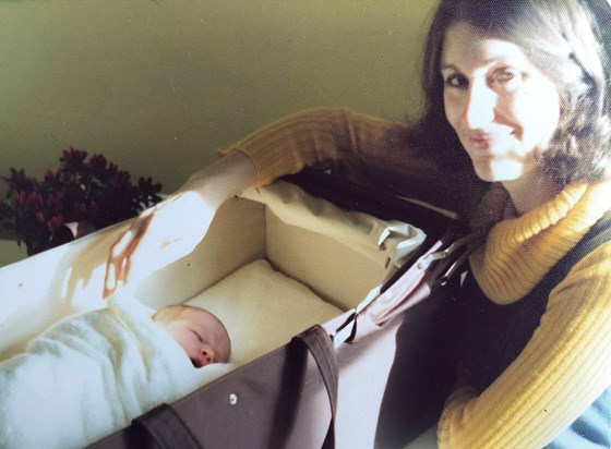 Carole with baby Gemma