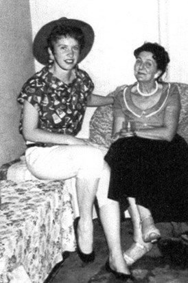 1958, Shirley & Kathleen Dock, mother to Alan & Graham 