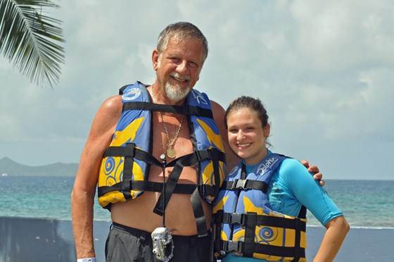 Dick & Katie Summer 2011 in the Virgin Islands