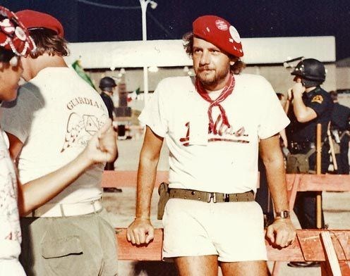 Dick in training for the Guardian Angels Safety Patrols 1985