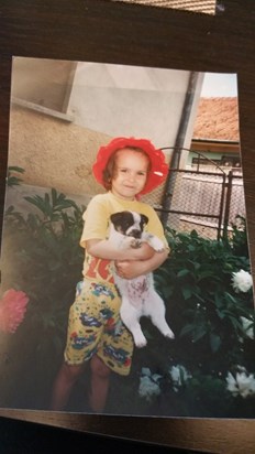 She was 3 and loved her puppy??