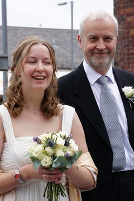 Me and dad on my wedding day, 31 August 2011