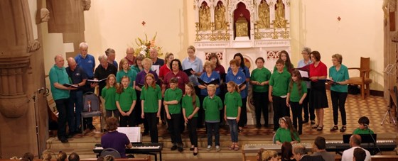 Dad singing with Jubilate choir