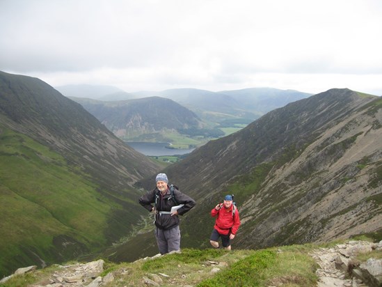 On route to Whiteside - A canny climb - 11 August 2007