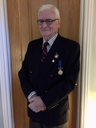 11th November 2018 Proud ex-serviceman with canal zone medal