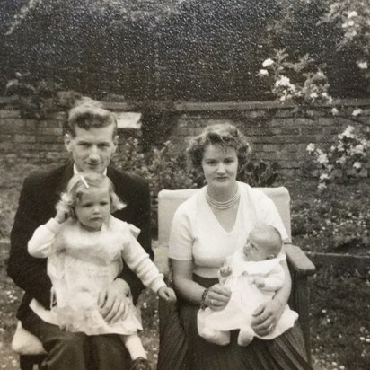 Mum, Dad, Stuart & I 1960