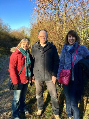A beautiful cold day at Alresford on our favourite walk together 
