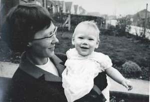 Jerry and his Mum his Christening 1965