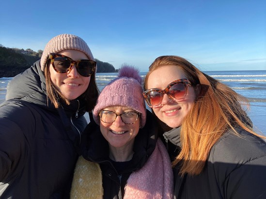Girl gang on the beach, Christmas 2019