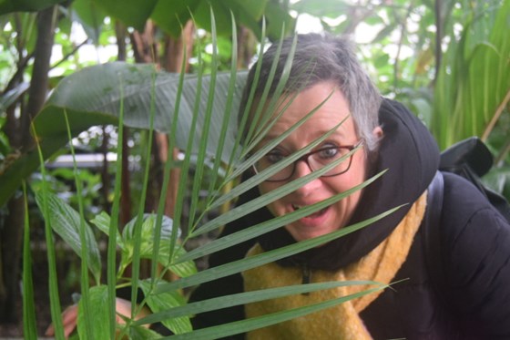 Fooling around in the glasshouses at Oxford - January 2020