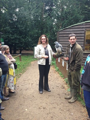 At the Birds of Prey Centre 