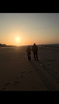 Sun setting on Margate beach 31/03/19