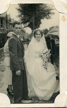 Norman and Betty - wedding day