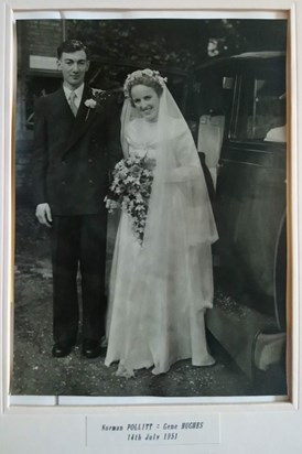 Gene and Norman wedding day