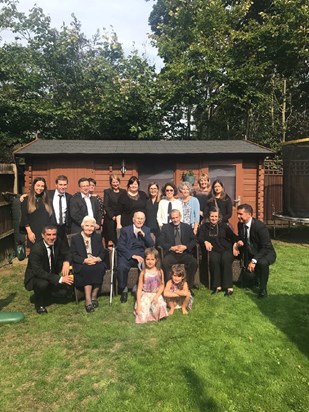 All the family saying farewell mum x