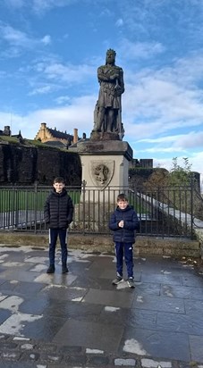 Max & Alex at Stirling castle