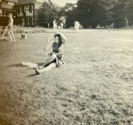 Denise at Lyme Park aged 16