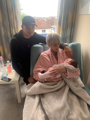 Granny with Jake and baby everley 