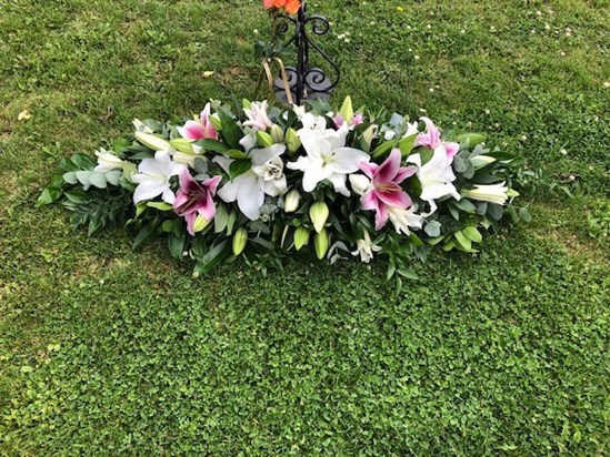 Floral tribute for Paul Taylor