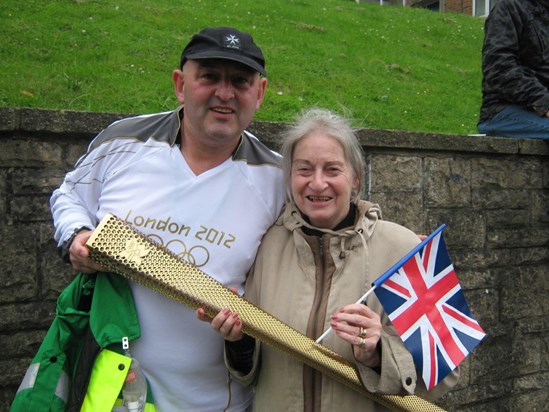 Olympic torch bearer mum