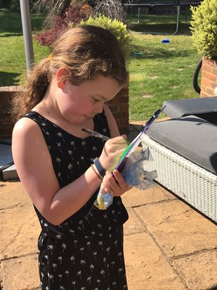 Concentrating hard on solving the clues of an Easter Treasure Hunt.....Isobel had a love of all things chocolate! Happy Easter sweetheart, love you and miss you more than ever xxx 