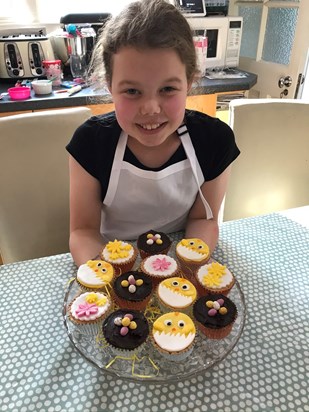 These Easter cupcakes that you made were amazing, we miss you and your baking so much sweetheart xxx