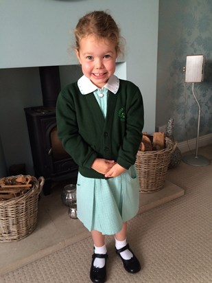 Your first day at Infant School….you were so excited (mostly about the new shoes). Yesterday would have been your last day, you were so much a part of the celebrations and have a very special place in everyone’s hearts ❤️