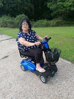 mum on her scooter xx