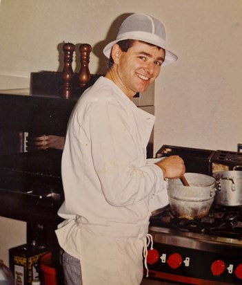 He loved being a chef! 