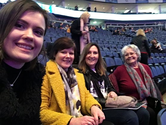 All the Gail’s at the O2 for strictly come dancing